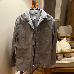 H&M Men's Charcoal Gray Shirt Jacket